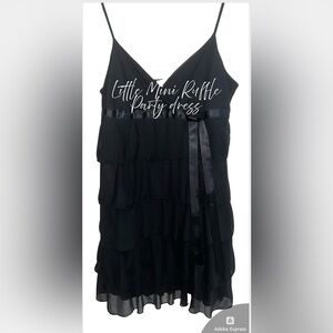 🪩Black Tired Ruffle Mini Dress by Charlotte Russe🪩